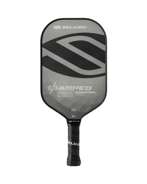 Front view of 	Gray Selkirk AMPED Control - Invikta - Pickleball Paddle.