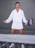 Model wearing a white AvaLee by Selkirk Women's Warmup Windbreaker, holding a pickleball paddle