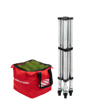 Selkirk Pickleball Ball Carrier with collapsible frame and storage bag for pickleballs