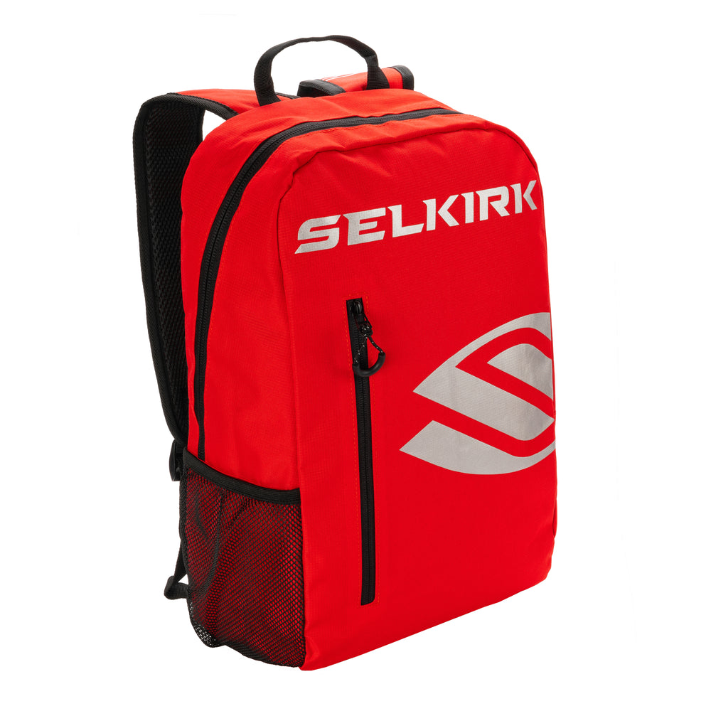 Core Line Day Bag in gray with Selkirk logo on front.