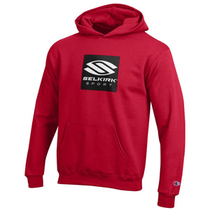 Scarlet Selkirk Youth Hoodie featuring Champion Powerblend design