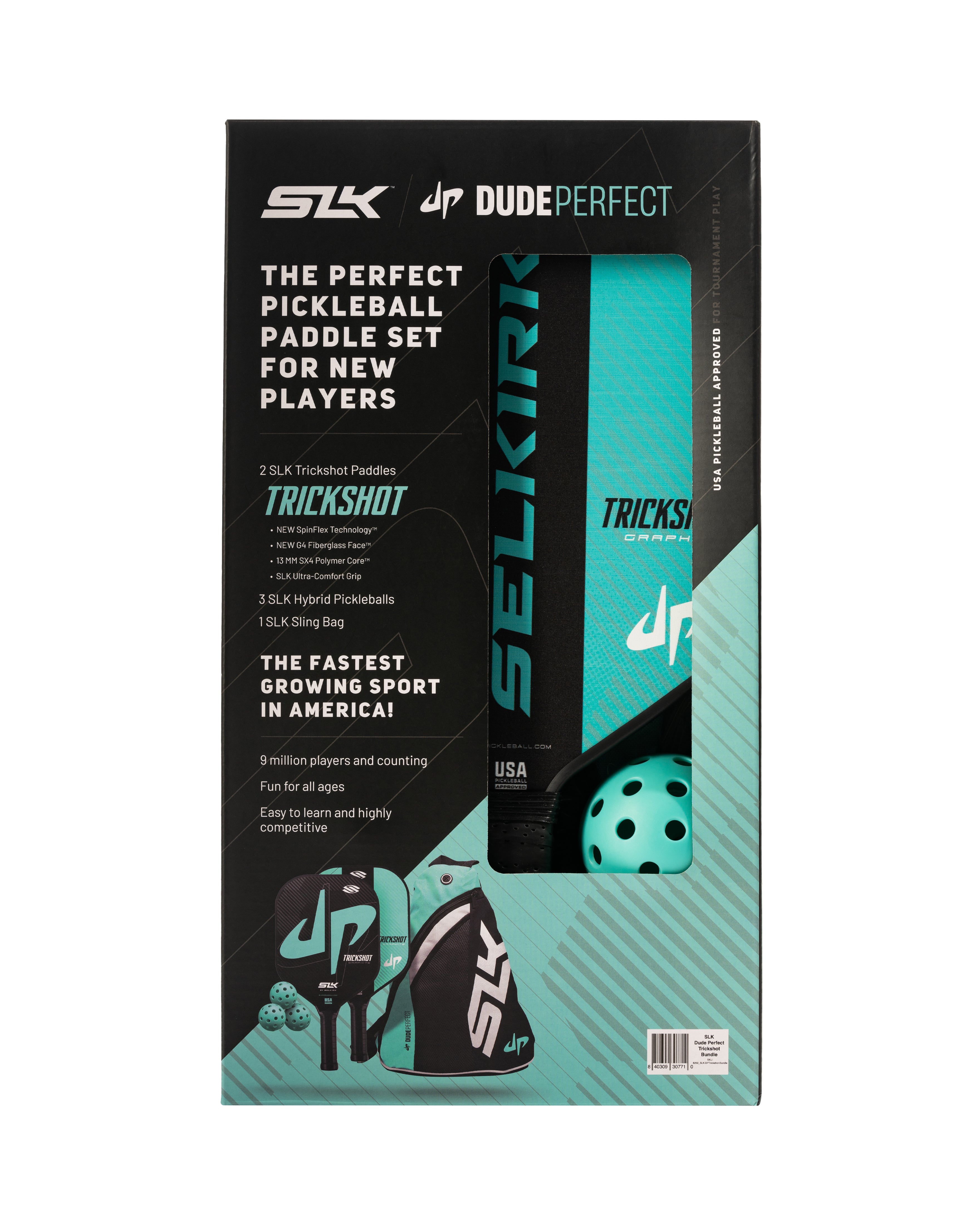 SLK by Selkirk x Dude Perfect - Trickshot Pickleball Bundle
