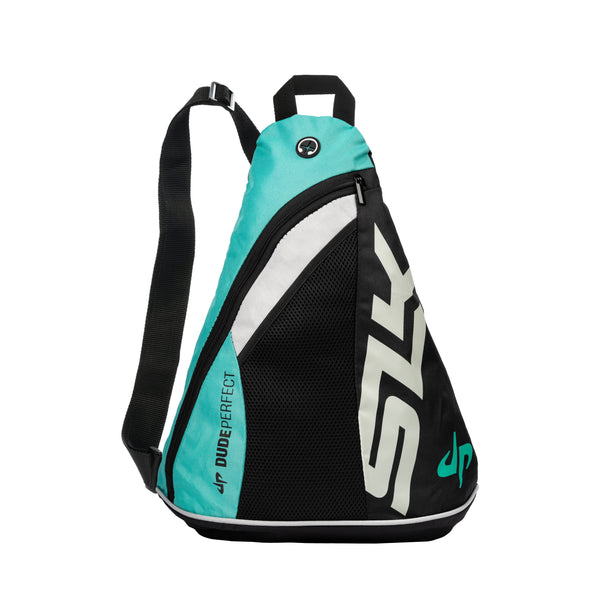 SLK by Selkirk x Dude Perfect Sling Bag in teal and black