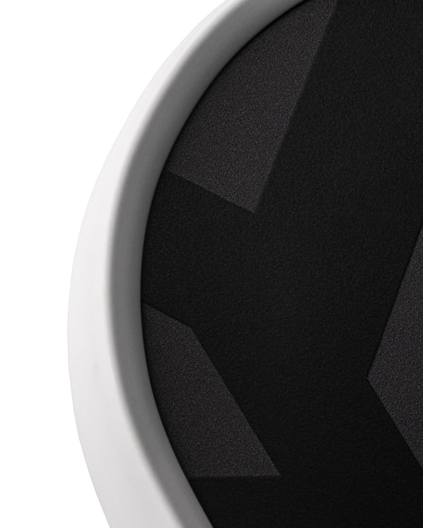 Close-up of the SLK by Selkirk x Dude Perfect Evo 2.0 Control Max pickleball paddle showing its textured surface.