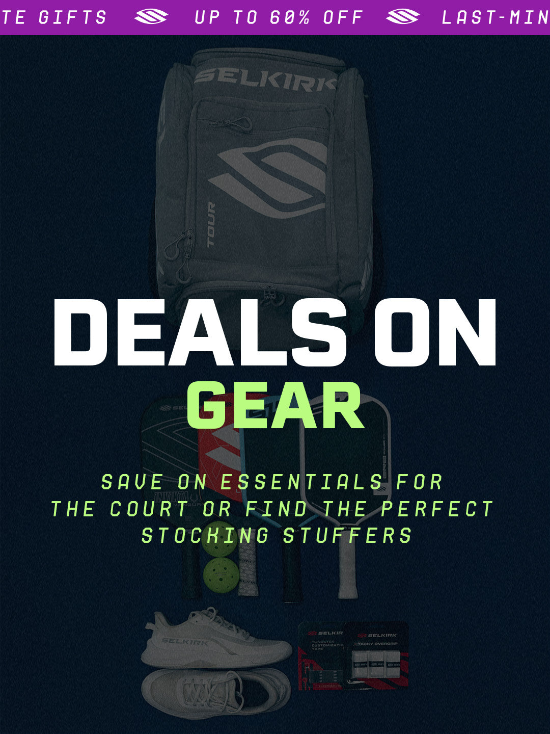 Pickleball backpack, paddles and grips.