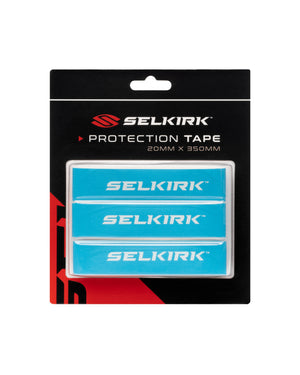 Selkirk Protection Tape, 20mm x 350mm, three strips in cyan color