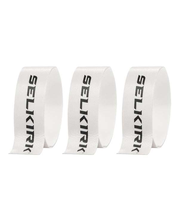 White Selkirk Pickleball Paddle Protective Edge Guard Tape.