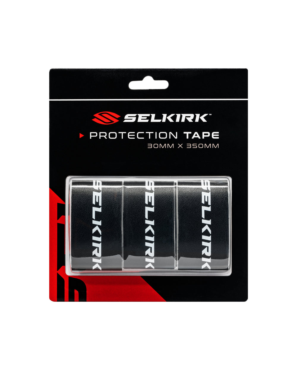 Selkirk Protection Tape - 20MM x 350MM, packaged in black with three strips.