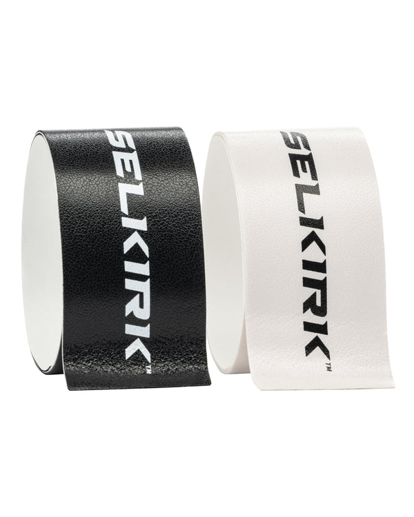 Selkirk Pickleball Paddle Protective Edge Guard Tape in black and white rolls