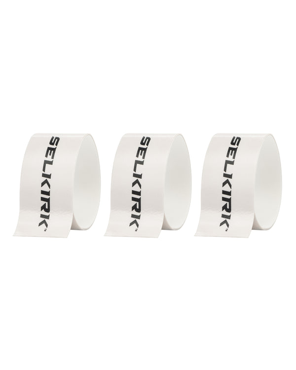 White Selkirk Pickleball Paddle Protective Edge Guard Tape.