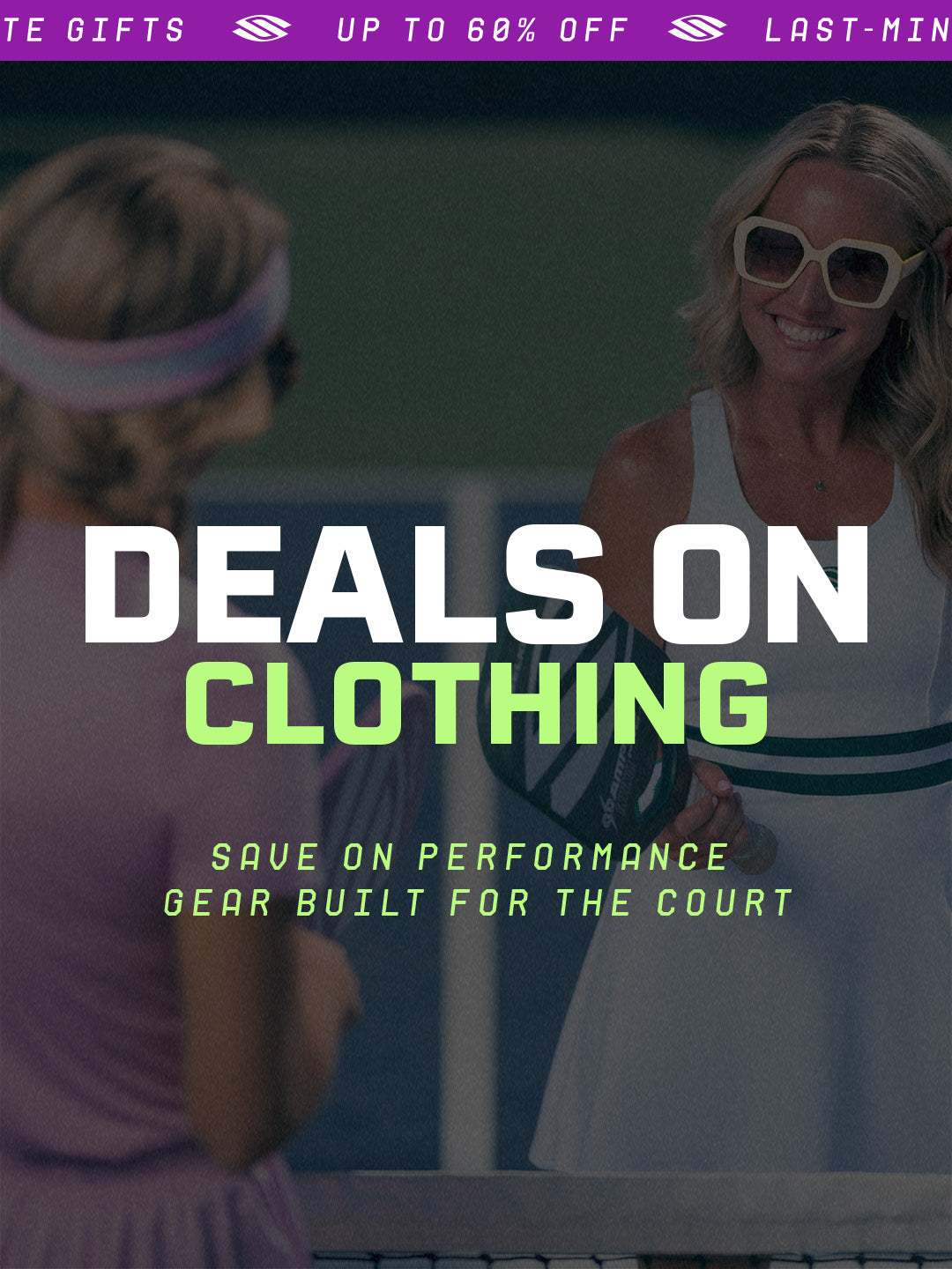 Women playing pickleball