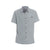 Men’s Horizon UPF50 Tech Short Sleeve Button Down shirt in gray with a pocket and buttons
