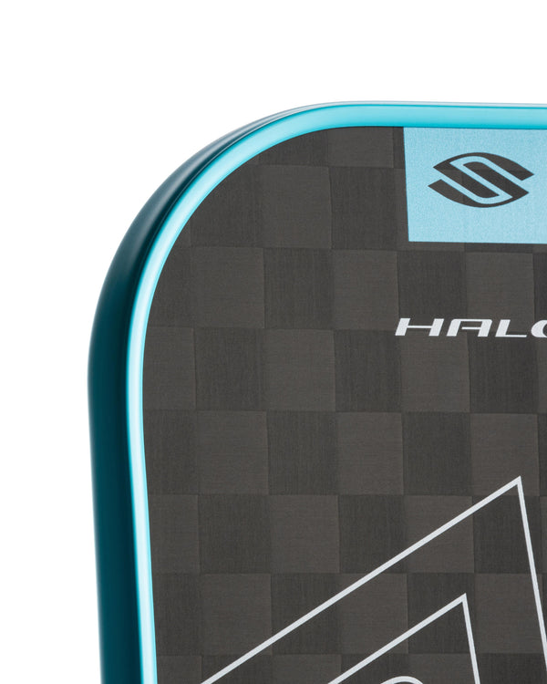 SLK HALO Control Max paddle in blue with textured surface and logo