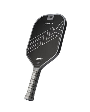 SLK HALO Power Max Pickleball Paddle featuring a raw carbon fiber face and 13 mm core, designed for explosive power.