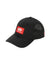 Selkirk Sport Red Label Wide Brim Performance Hat in black with red logo and ventilated back