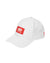 White Selkirk Sport Red Label Wide Brim Performance Hat with red logo