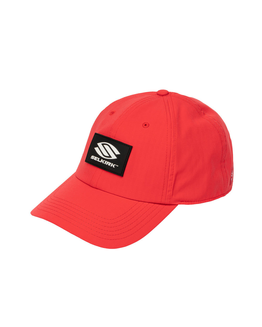 Selkirk Sport Classic Fitted Pickleball Cap in black with a rubber logo on the front