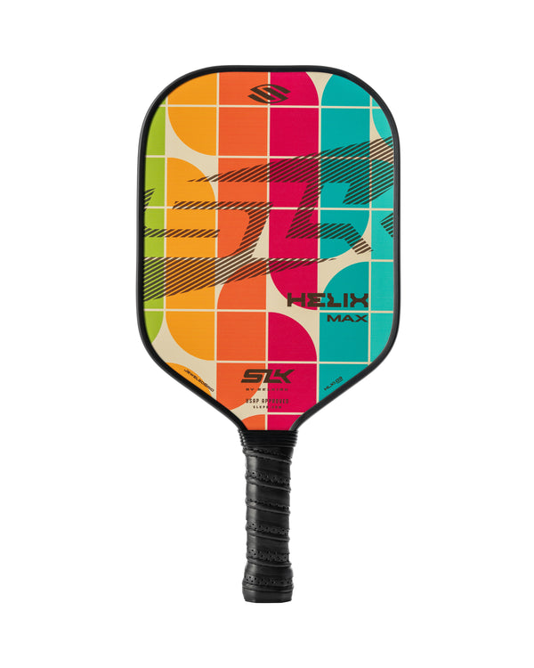 SLK Helix Pro Pickleball Paddle with Camo Glitch design