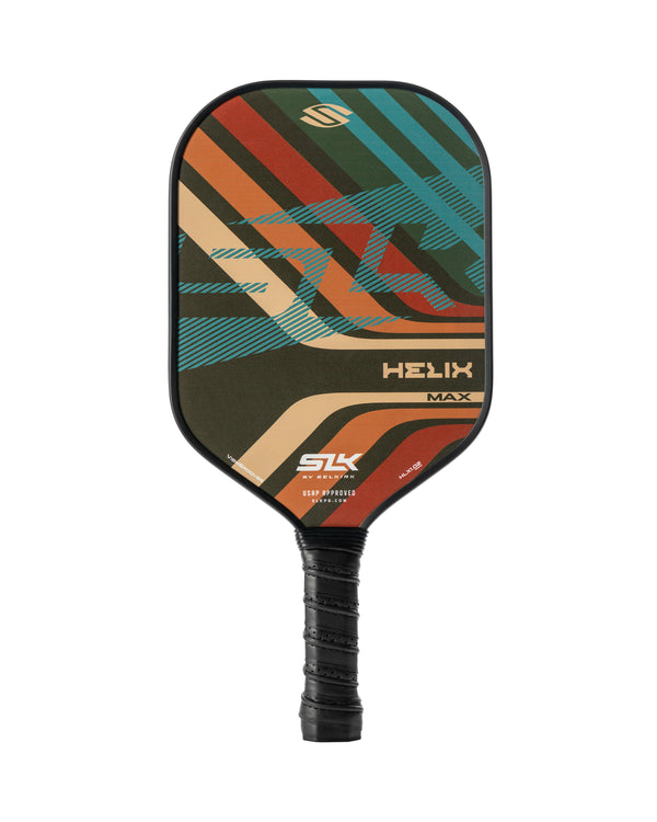 SLK Helix Pro Pickleball Paddle with Camo Glitch design