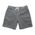 Men’s Latitude Lounge Shorts in gray, made of 98% cotton and 2% spandex corduroy, featuring an elastic waist and pockets.