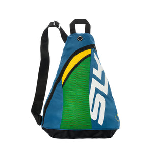 Sling bag for SLK by Selkirk x The Holderness Family Pickleball Bundle, featuring blue, green, and yellow colors.
