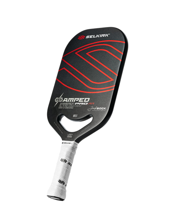 Selkirk AMPED Pro Air Invikta Pickleball Paddle in blue with a white handle.
