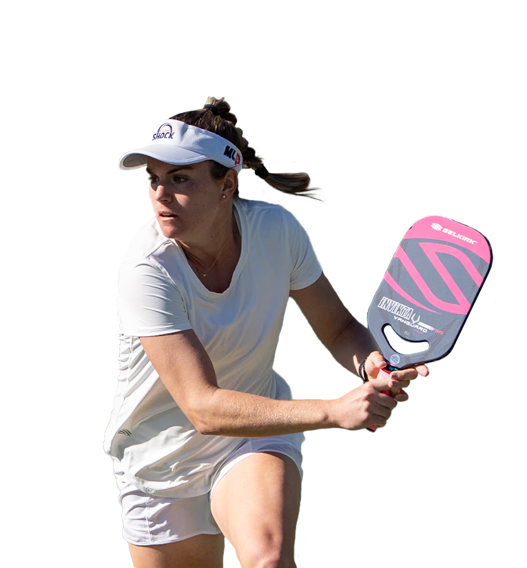 Photo of pickleball player Judit Castillo.