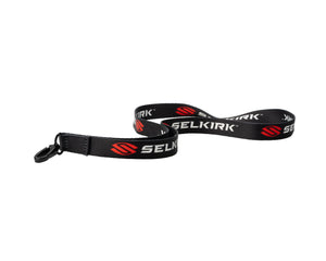 Selkirk Sport Pickleball Lanyard in black with logo and clip