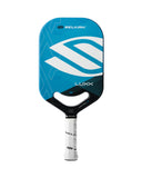Selkirk Luxx Control Air Invikta Pickleball Paddle in red, gold, and blue.