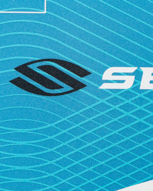 Selkirk Luxx Control Air S2 Pickleball Paddle in red, gold, and blue.