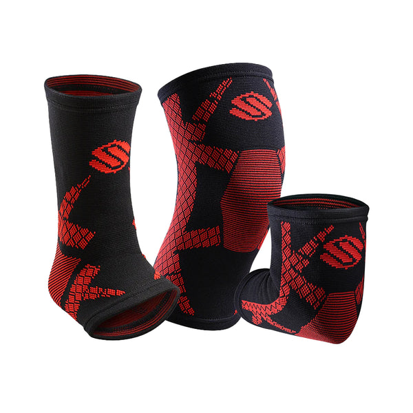 Selkirk Pickleball Bundle Maximum Support in red, black, and white.