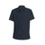 Navy blue short sleeve button-down shirt with UPF50 technology