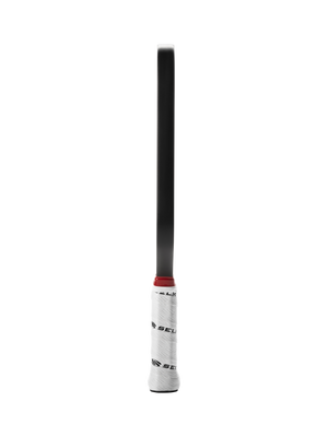 Selkirk LABS Project 008 pickleball paddle in black and red.
