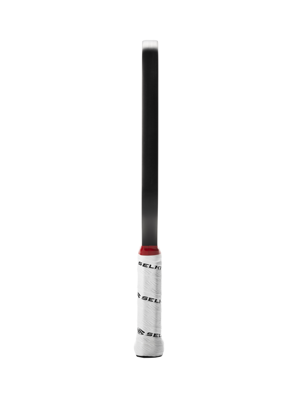 Selkirk LABS Project 008 pickleball paddle in black and red.