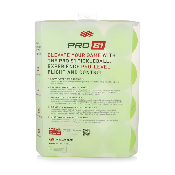 Selkirk Sport Pro S1 Pickleball - 12 Pack.