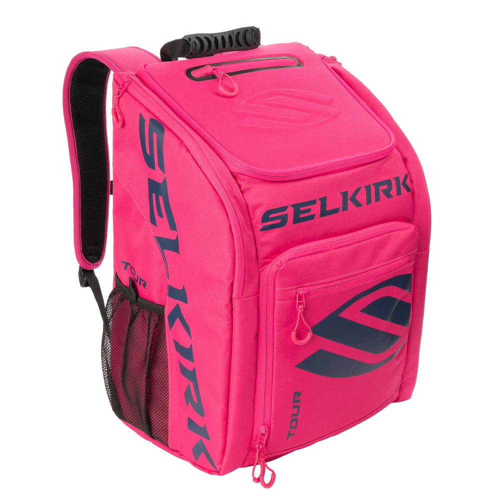 Selkirk Sport Core Line Tour Bag, black with logo, features multiple compartments.
