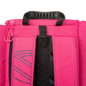 Prestige Pink Selkirk Core Line Tour Bag showing handle and interior details