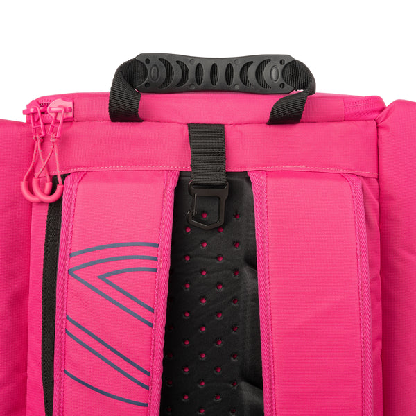 Prestige Pink Selkirk Core Line Tour Bag showing handle and interior details