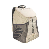 Selkirk Sport Core Line Tour Bag Pickleball Backpack in black and white.