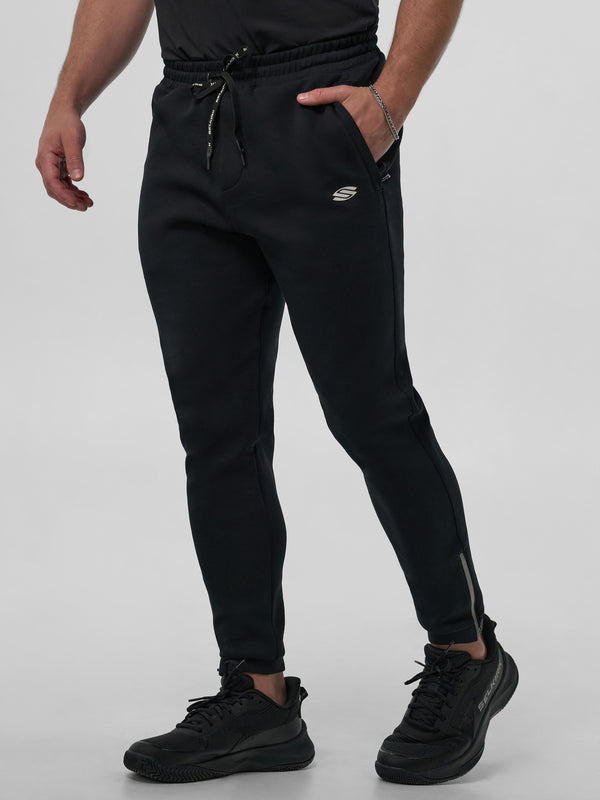 Men's Pro Line Athletic Joggers in black, featuring a slim fit and elastic waistband.