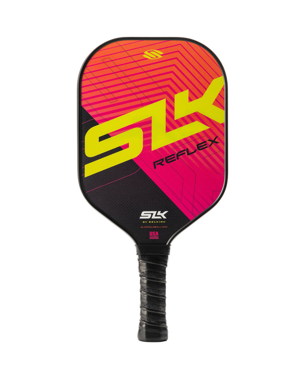 SLK Reflex Pickleball Paddle with vibrant design and textured surface