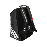 Selkirk Sport Core Line Team Bag Pickleball Backpack in black and white.