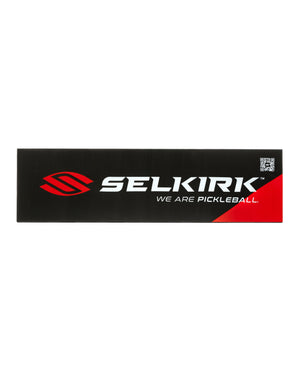 Selkirk logo with text 'WE ARE PICKLEBALL' on a black background