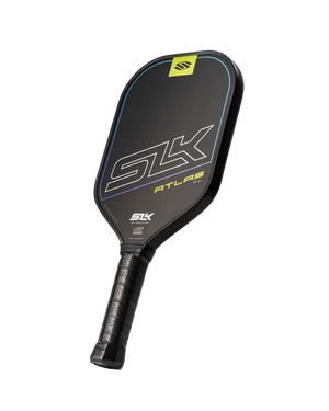 SLK Atlas pickleball paddle featuring a premium carbon fiber face
