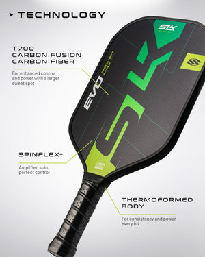 SLK EVO Power paddle featuring T700 Carbon Fusion Carbon Fiber and SpinFlex+ technology