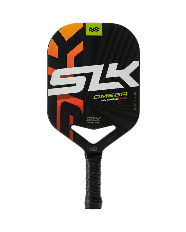 SLK OMEGA Hybrid Air paddle in Ember color with a large sweet spot and control features.