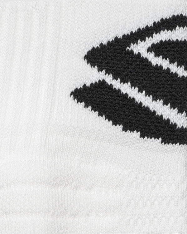 Performance crew socks with black logo detail, designed for pickleball players.