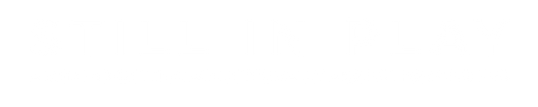 Text logo for 'Still In Play: A Record-Setting Athlete's Rally Against Parkinson's' in clean white sans-serif typography