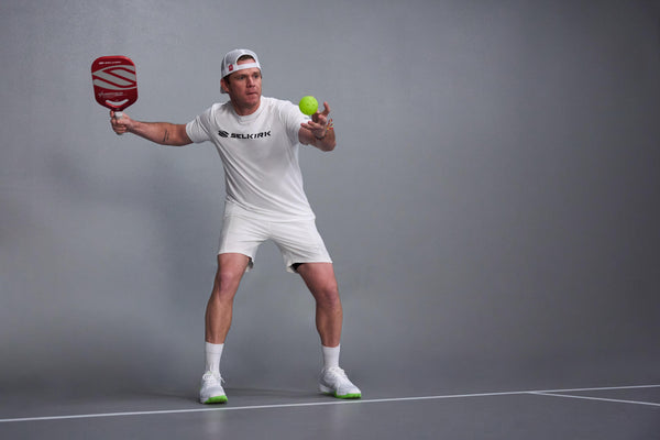 Introducing the Selkirk AMPED Pro Air Pickleball Paddle, with a blend of power and control. The AMPED Pro Air Invikta paddle from Selkirk Sport comes in red, purple, green, blue, and silver.