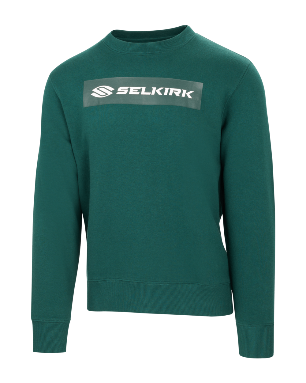 Selkirk Sport Sideline Soft Cotton Crew Neck Sweatshirt in black with red logo